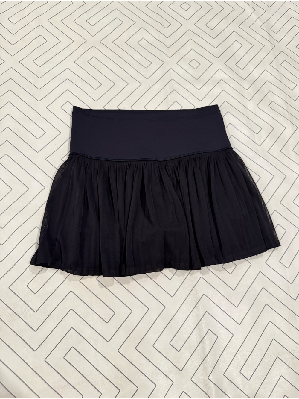Athleta Black A-Game Mesh Skort 13.5"